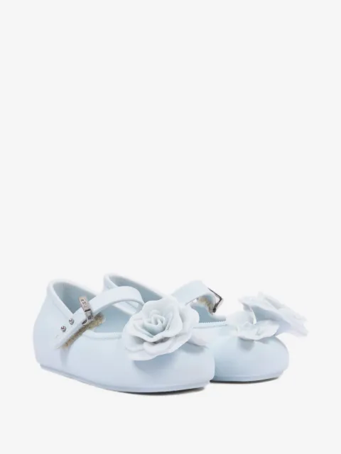 Mini Melissa flats con aplique floral