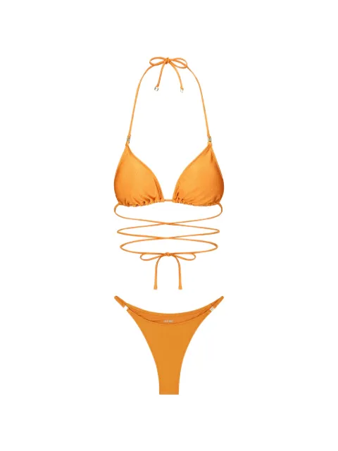 DAZE DAYZ Tangelo wrap-around triangle bikini