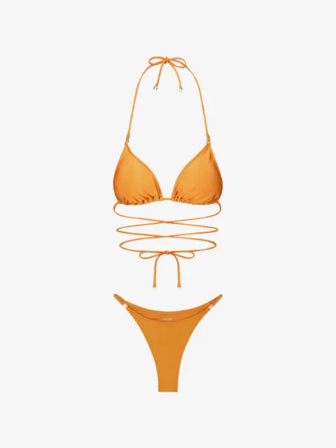 DAZE DAYZ bikini Tangelo con diseño triangular