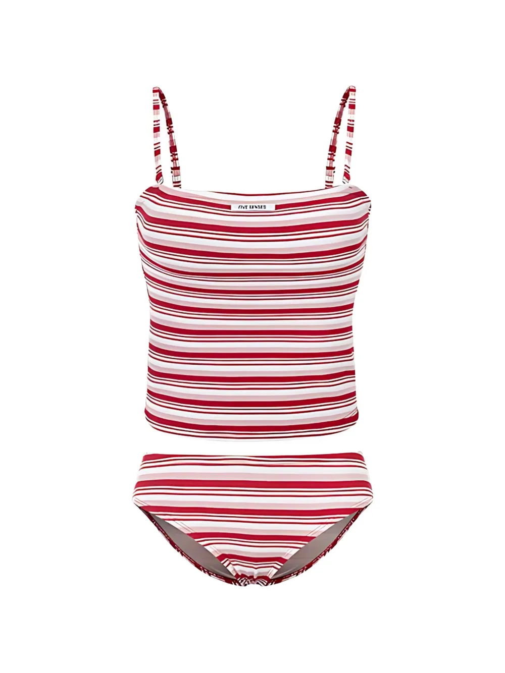 5PENING striped tankini - Rosso