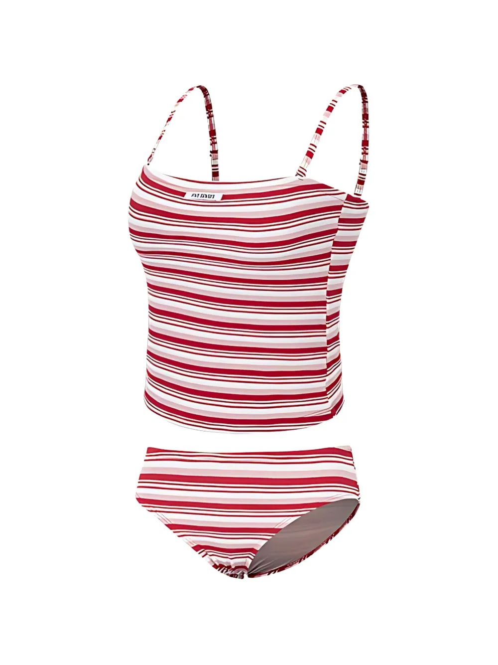  5pening Tankini A Rayas - Rojo 
