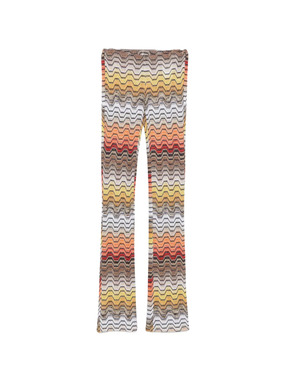 Missoni zigzag-knit trousers - Gelb