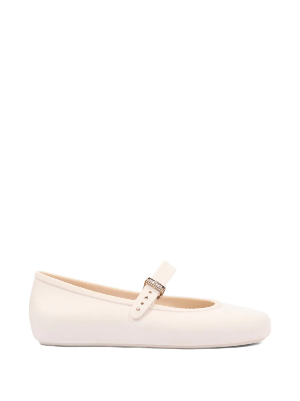 Mini Melissa buckle-fastening ballet flats Beige