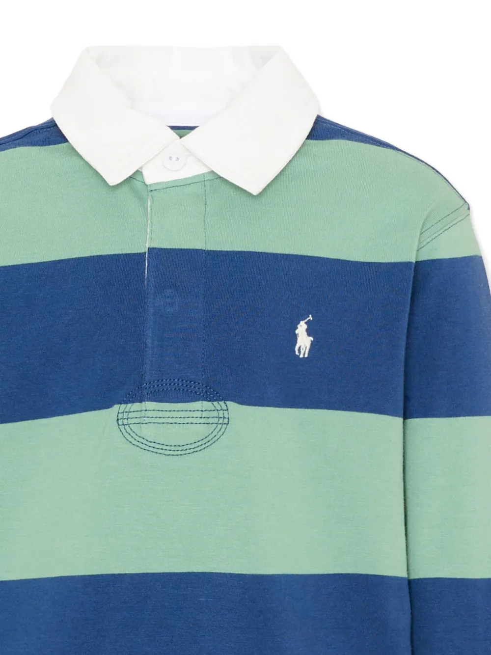 POLO RALPH LAUREN KIDS Gestreept poloshirt Blauw