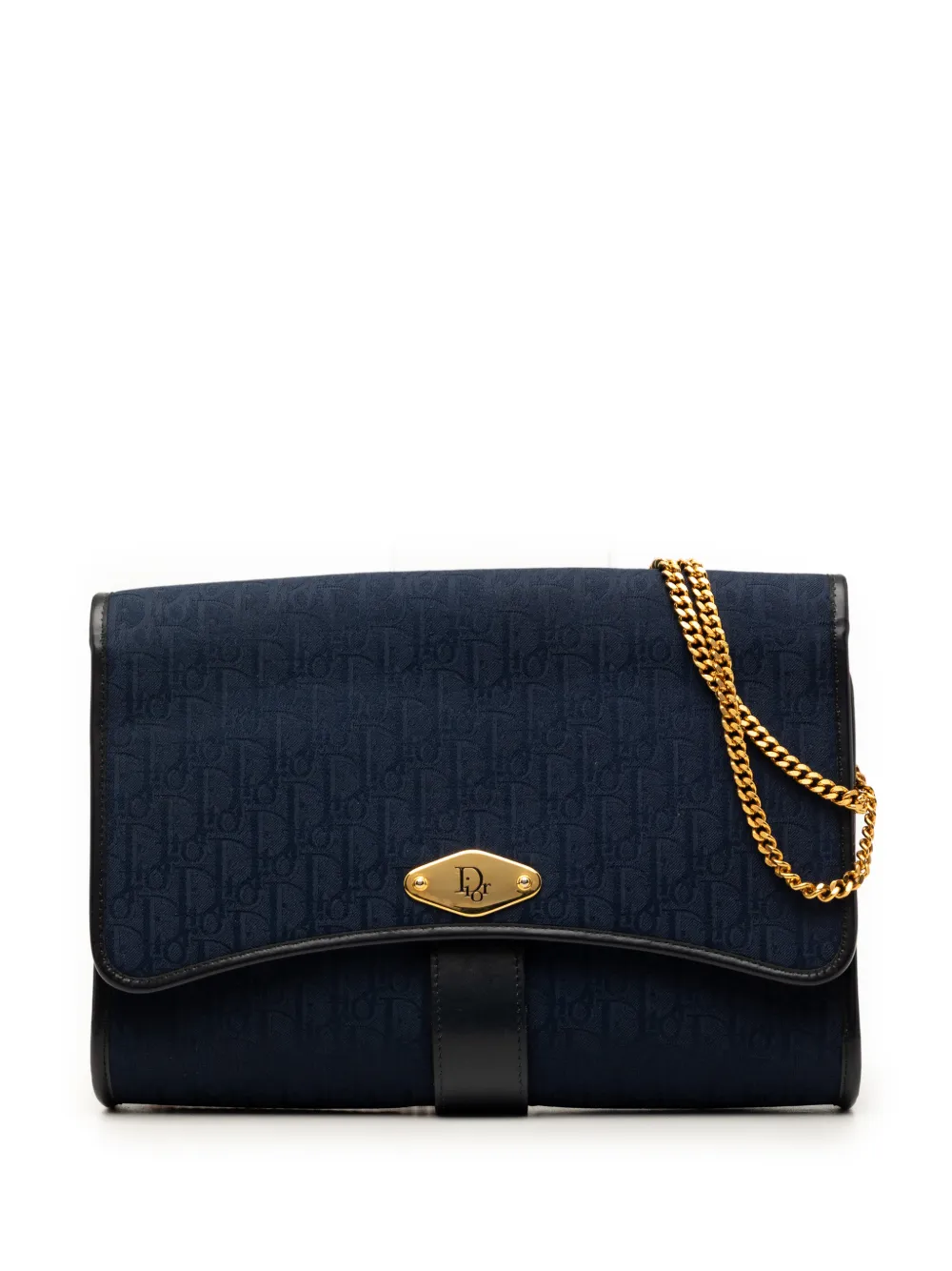 Christian Dior Pre-Owned 1980-2000 Diorissimo Trotter Canvas Chain shoulder bag - Blu