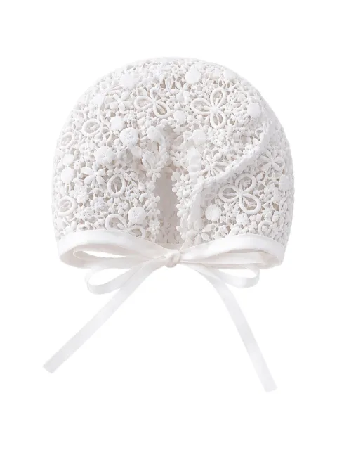 JESURUM BABY Fiore lace bonnet