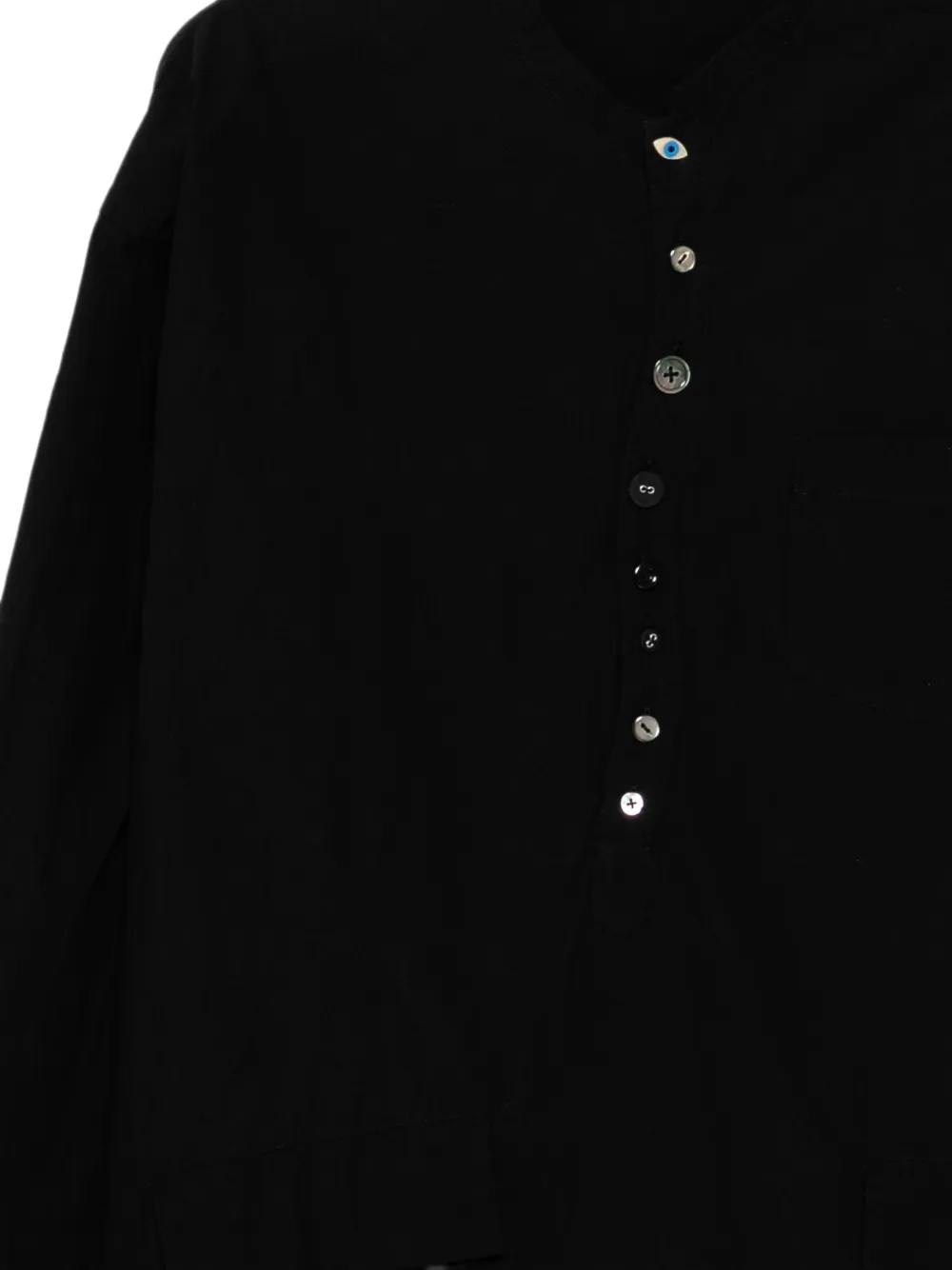 Undercover Overhemd met knoopdetail Zwart