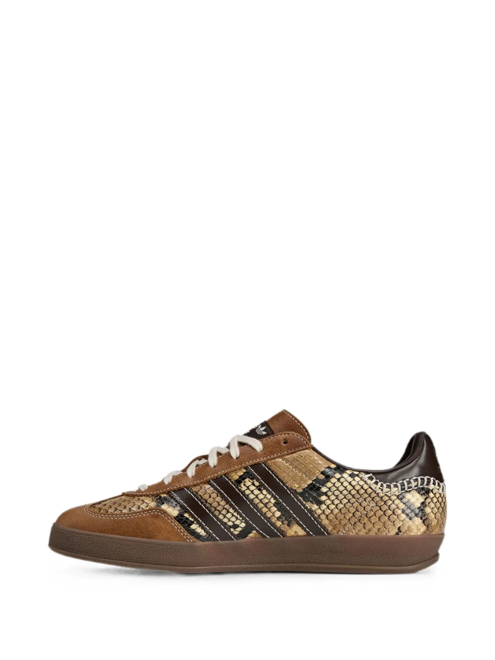 Wales Bonner x Adidas Originals Gazelle snake-embossed leather sneakers Bruin