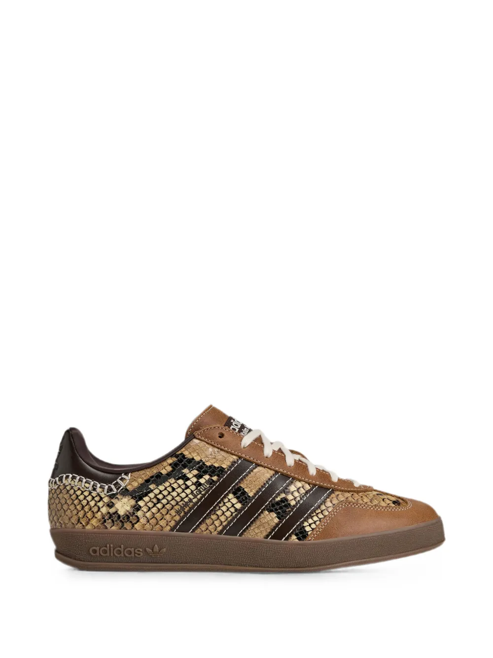 Wales Bonner x Adidas Originals Gazelle snake-embossed leather sneakers - Marrone