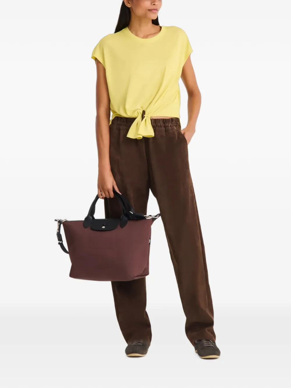 Longchamp small Le Pliage Energy handbag - Marrone