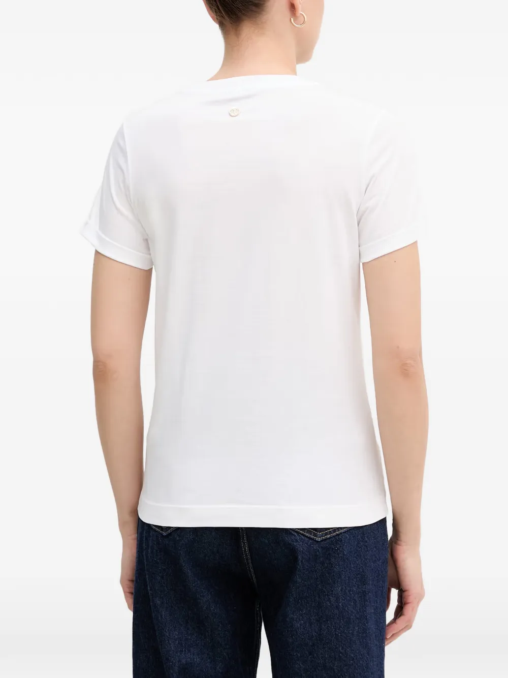 Joop! T-shirt verfraaid met stras Wit
