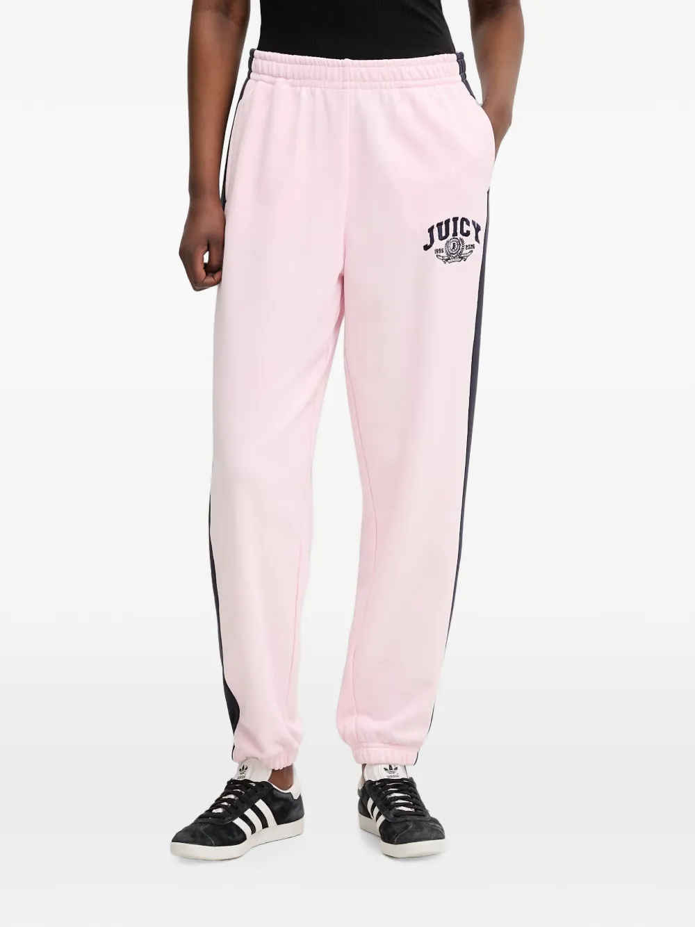 Juicy Couture logo-embroidered side-stripe track pants - Rosa