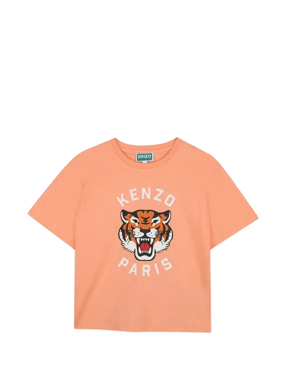 Kenzo Kids Tiger-print T-shirt - Arancione