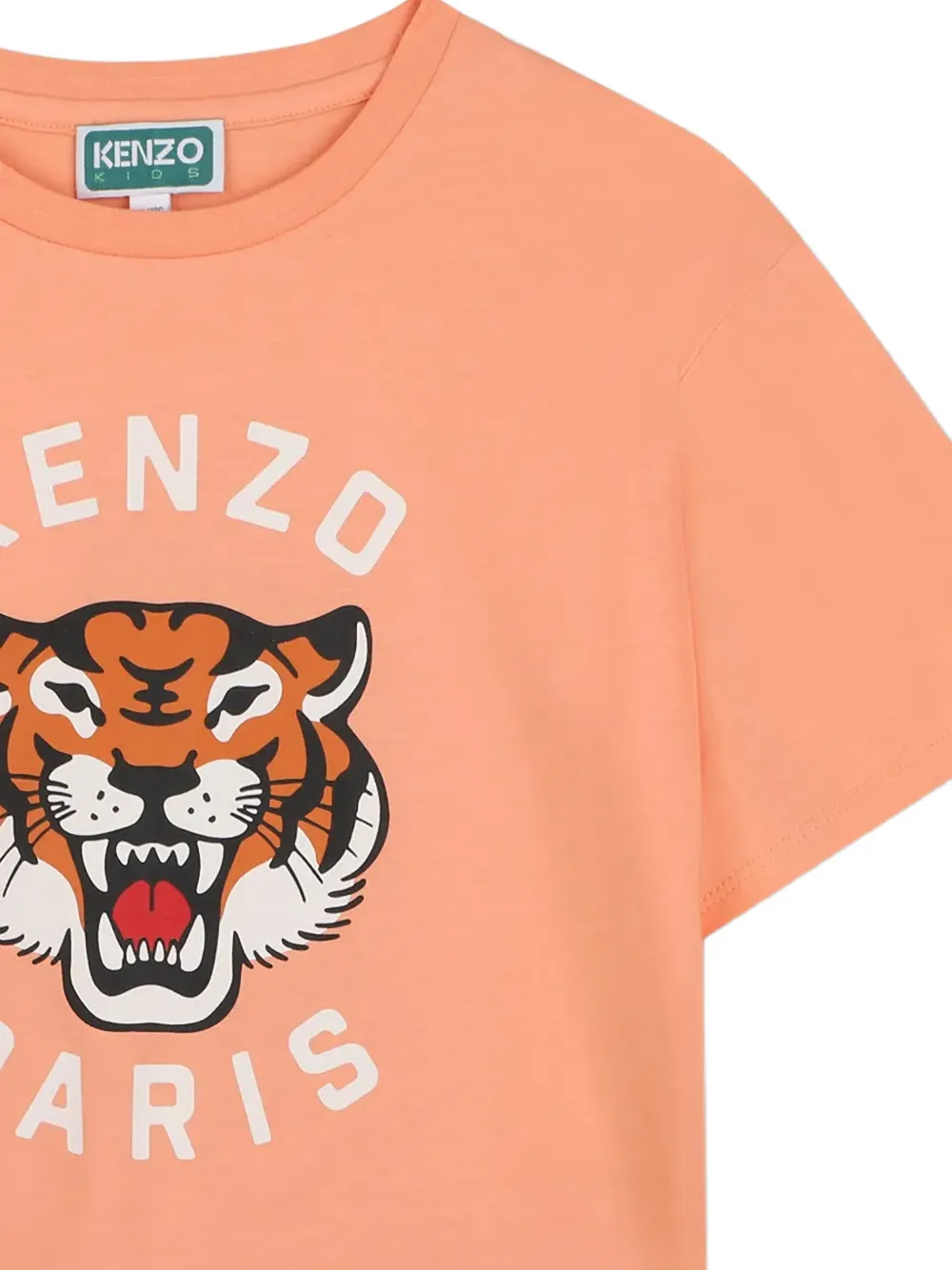 Kenzo Kids T-shirt met tijgerprint Oranje