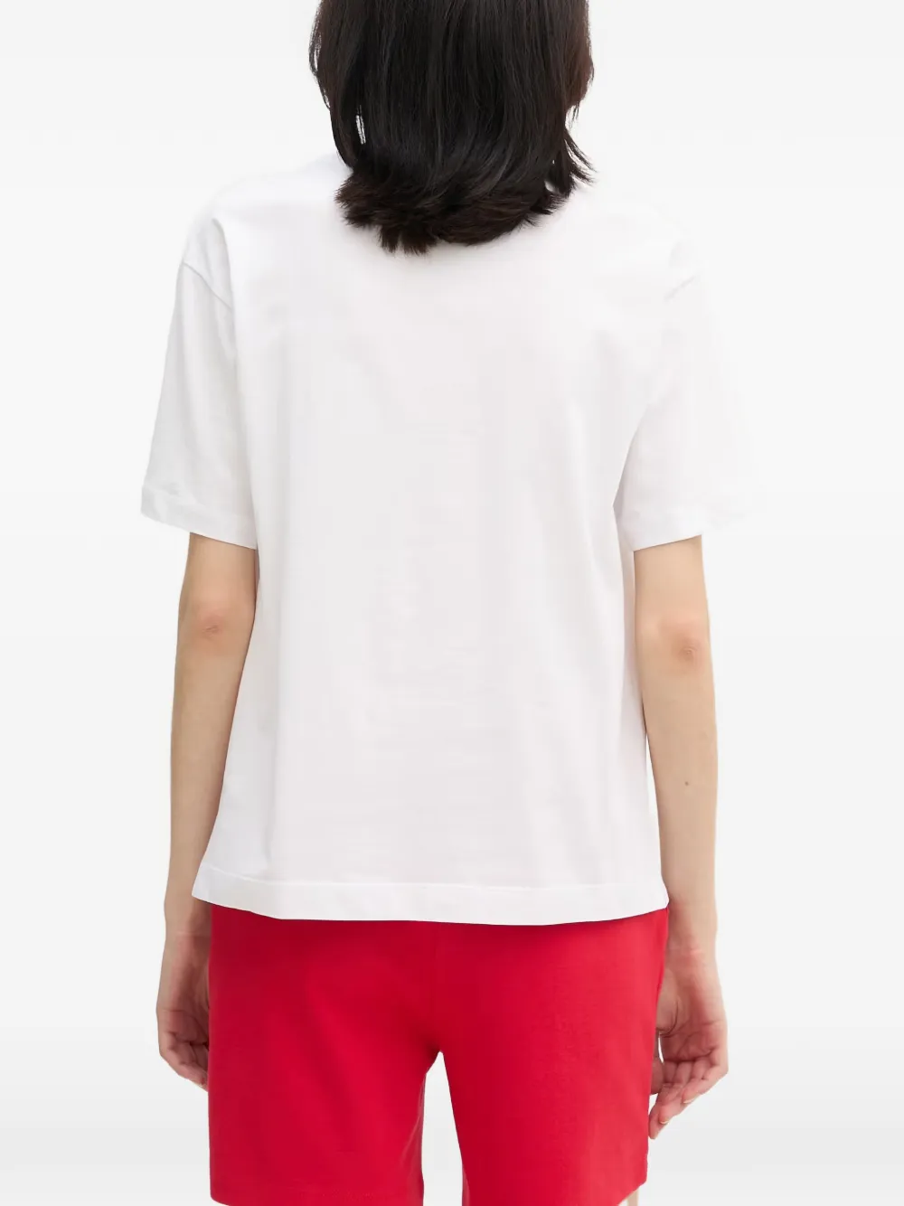 Joop! T-shirt verfraaid met stras en schelp-print Wit