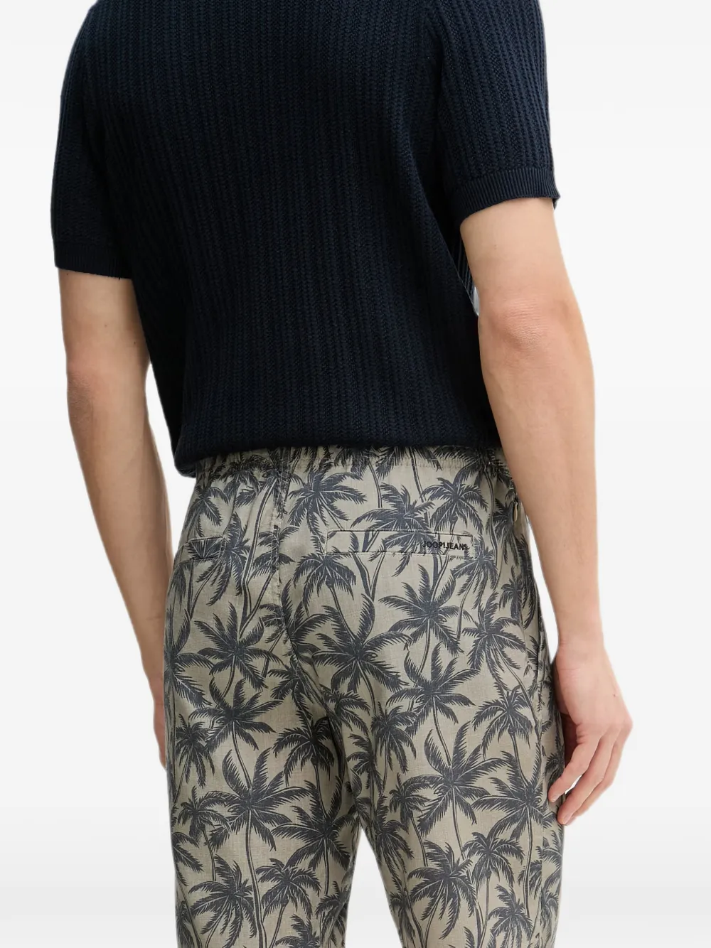 Joop! Russ Bermuda shorts met trekkoord Beige