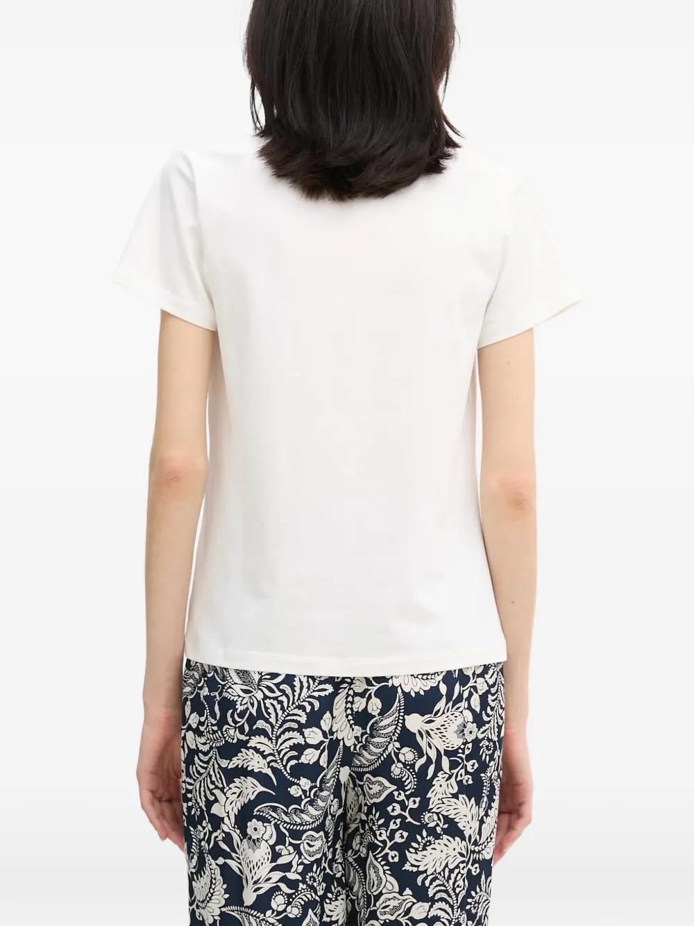 Joop! T-shirt met logo van stras Wit