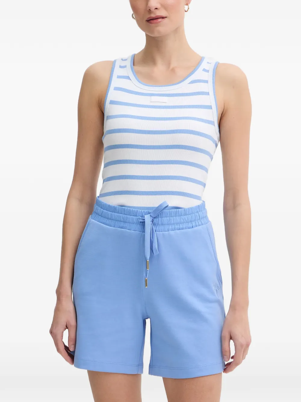 Joop! Telma striped ribbed tank top - Bianco