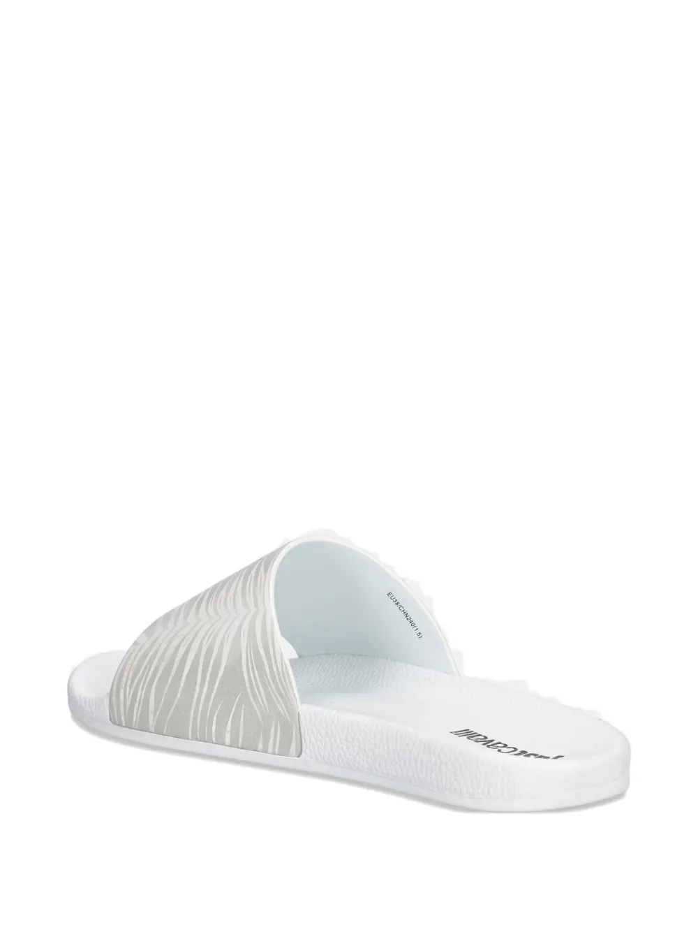 Just Cavalli logo-detail slides Wit