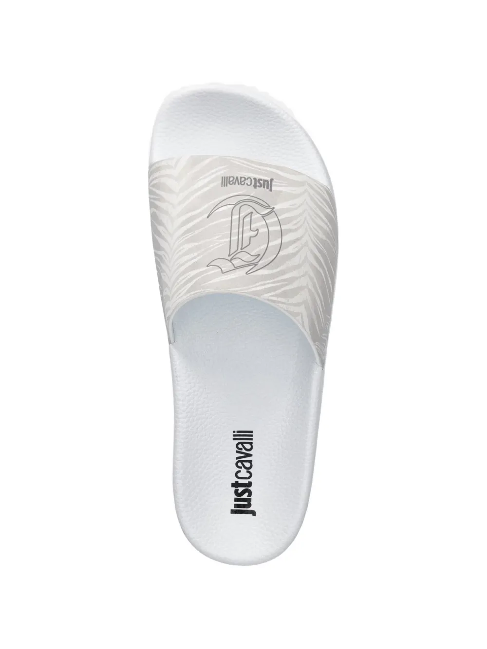 Just Cavalli logo-detail slides Wit
