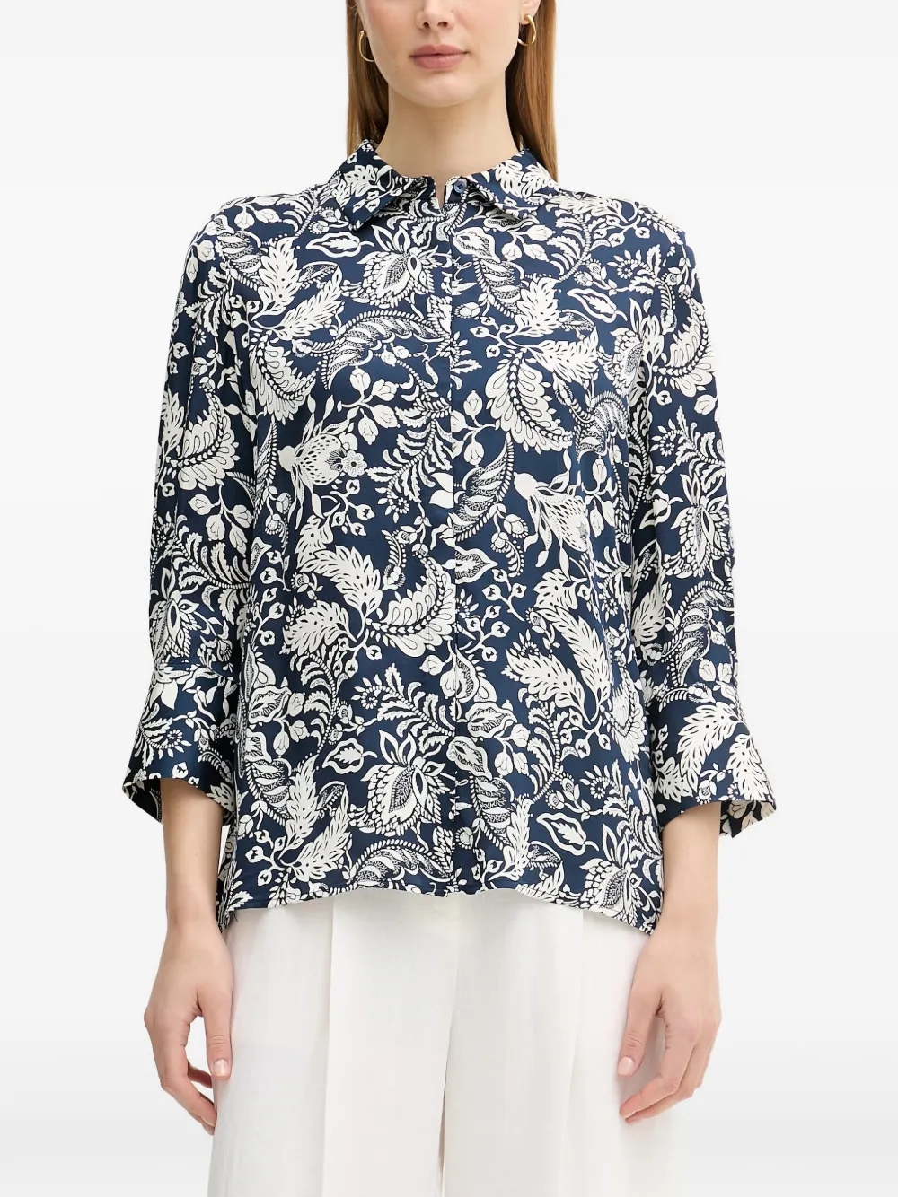 Joop! Bärbel floral-print shirt - Blau