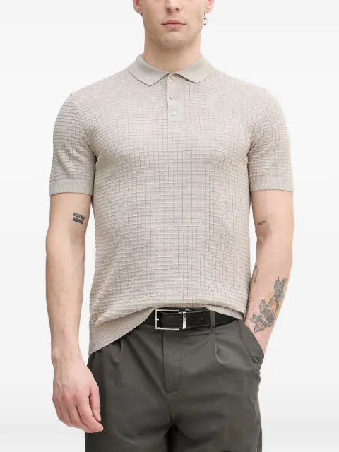 Joop! Vanceo waffle-knit short-sleeve polo shirt