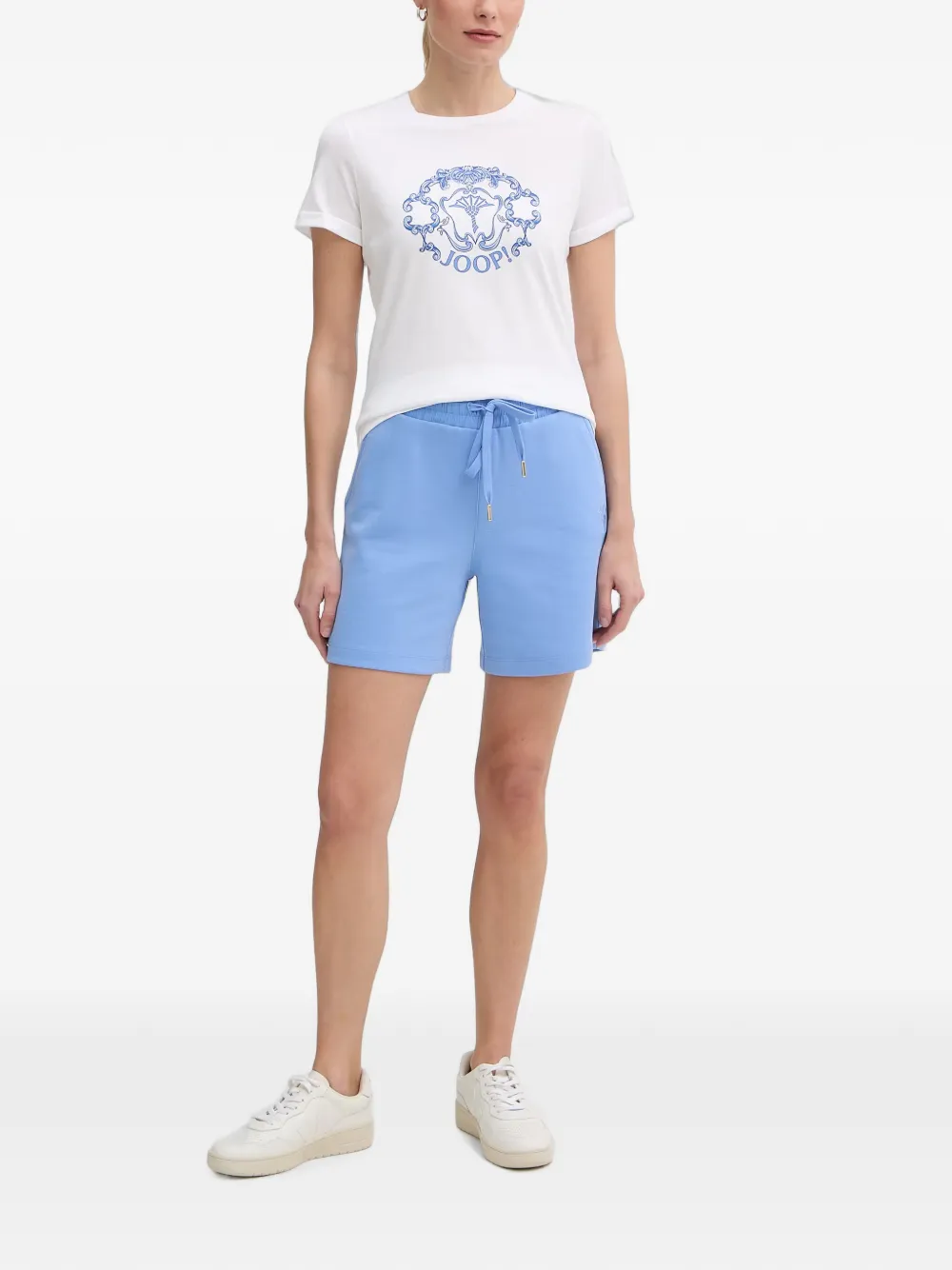 Joop! Tulya T-shirt verfraaid met stras Wit