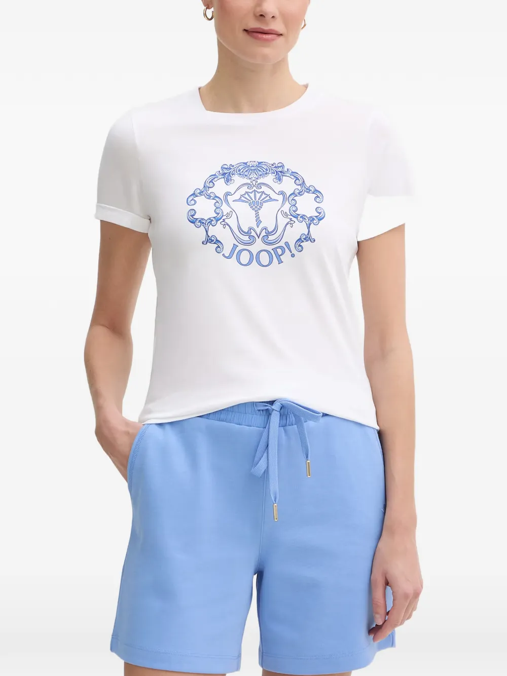Joop! Tulya rhinestone-embellished T-shirt - Bianco