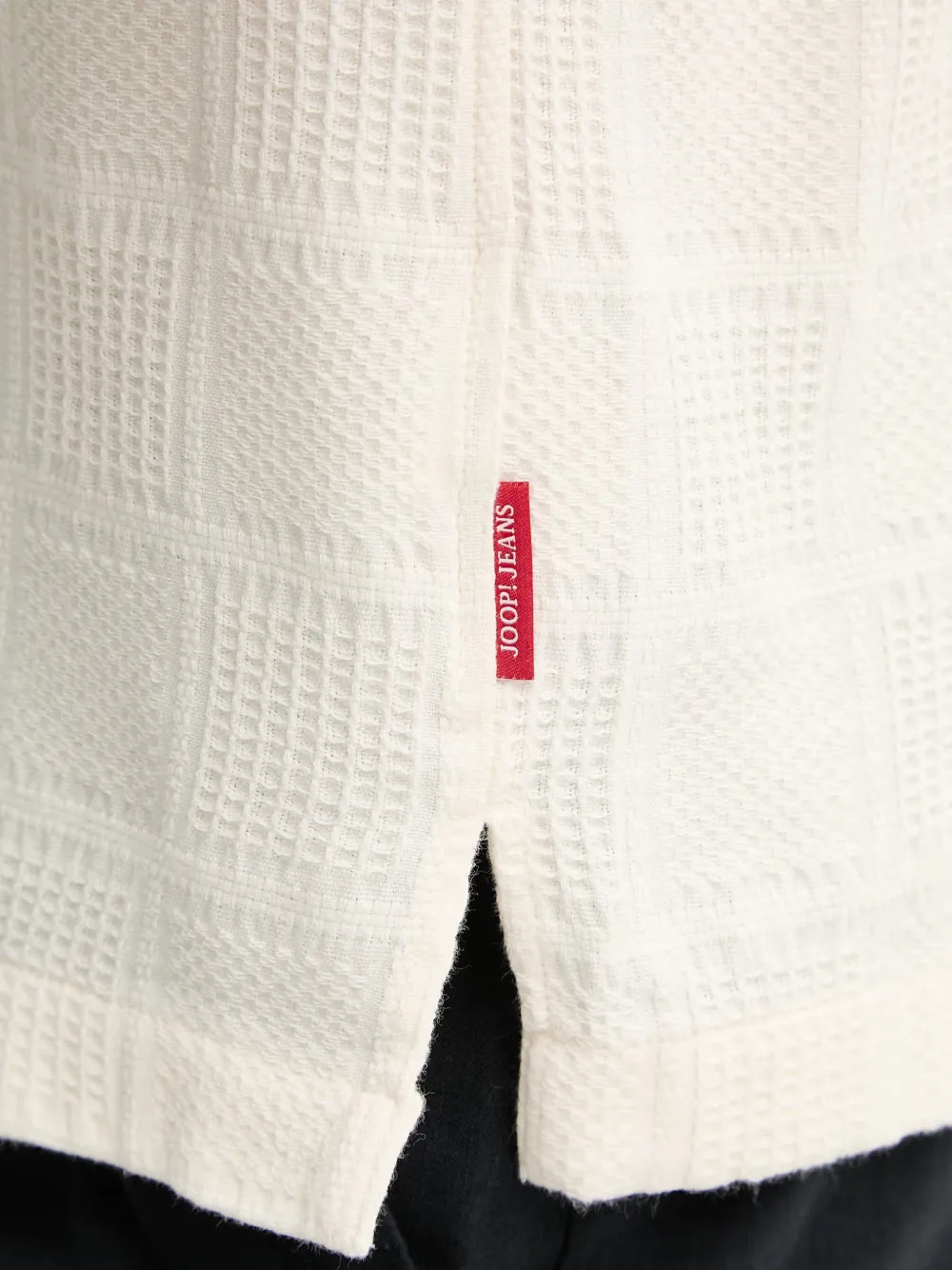Joop! Hanau overhemd met korte mouwen Beige