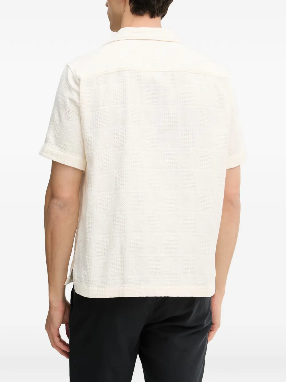 Joop! Hanau overhemd met korte mouwen Beige