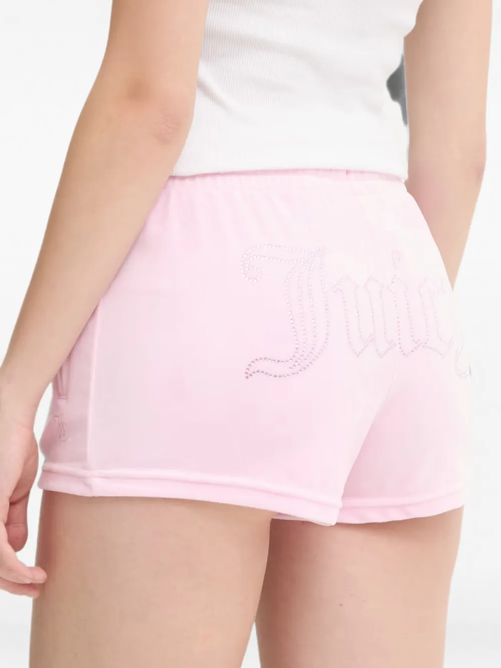 Juicy Couture Shorts verfraaid met stras Roze