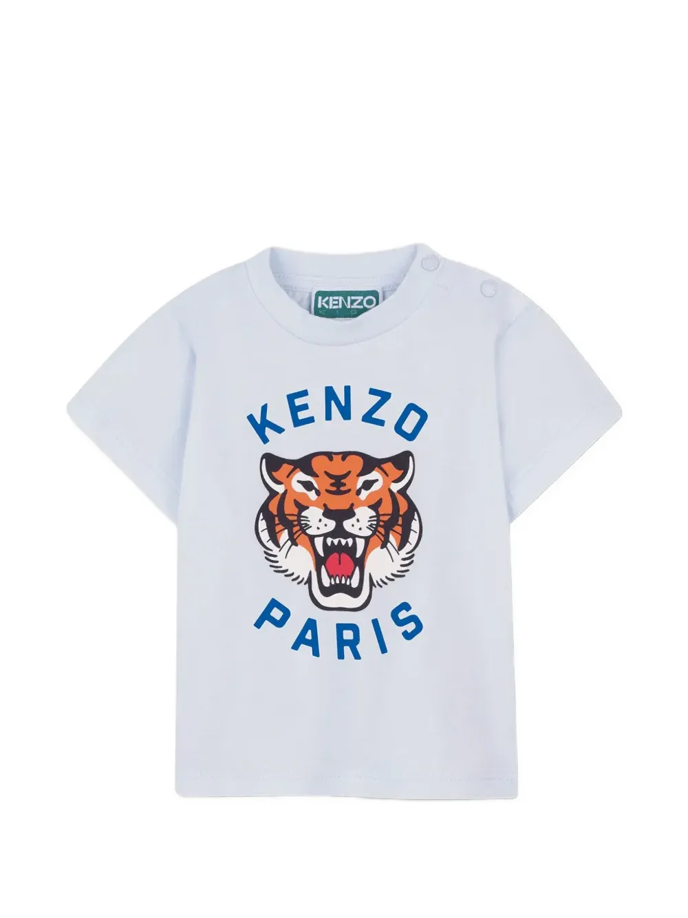 Kenzo Kids Tiger-print T-shirt - Bianco