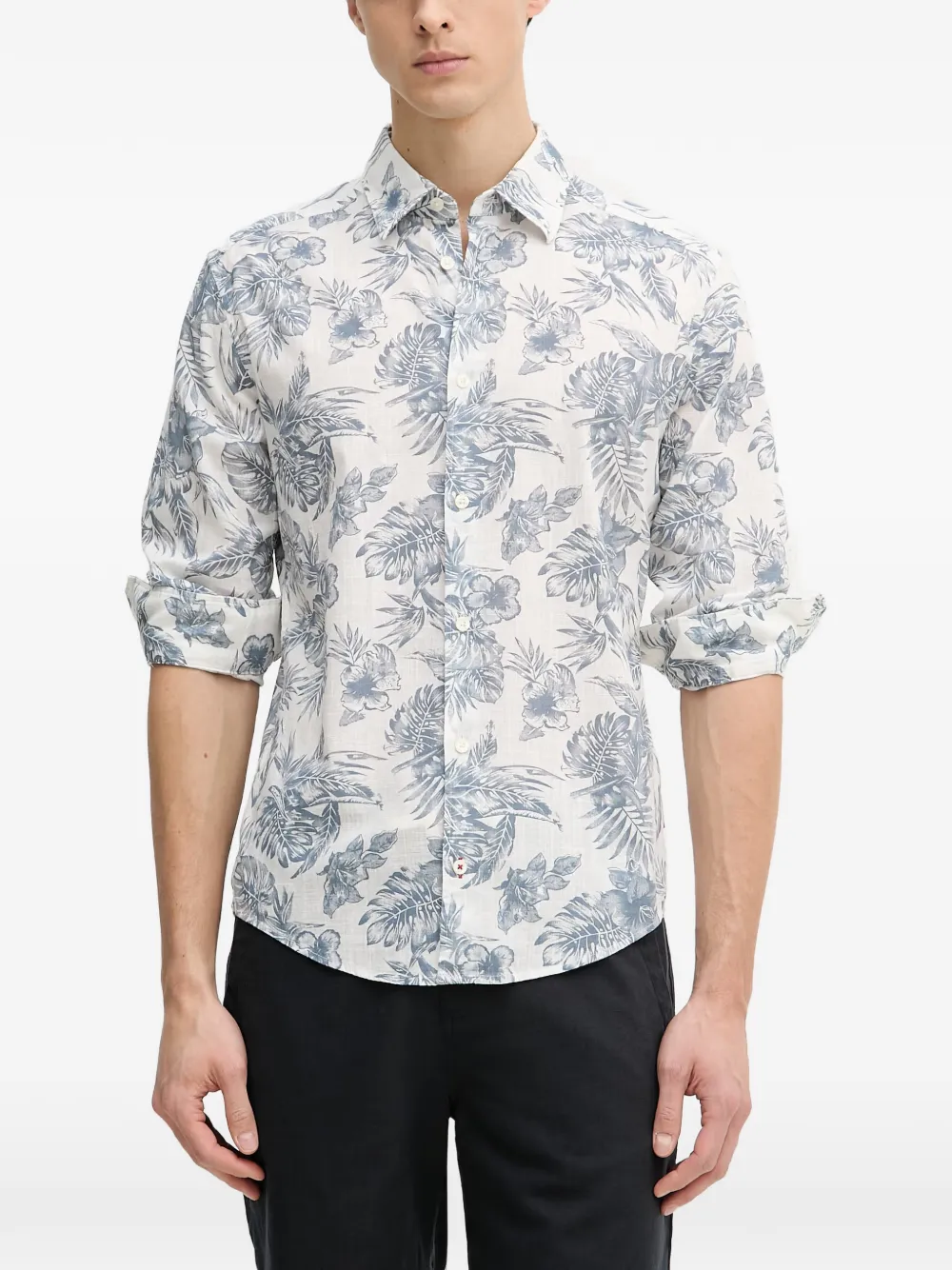 Joop! Hansen long-sleeve shirt - Bianco