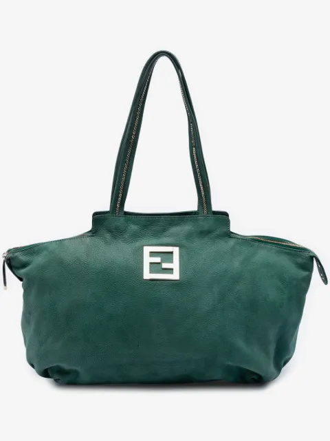 Fendi Pre-Owned 2010-2026 Medium FF Nubuck Chains tote bag