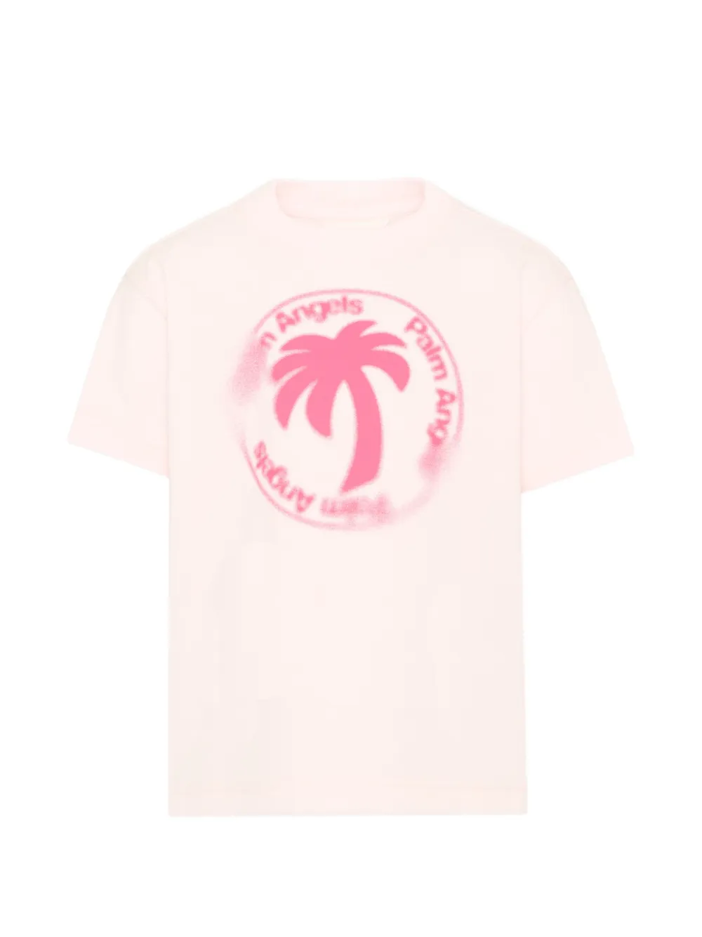 Palm Angels Kids logo-print T-shirt - Rosa