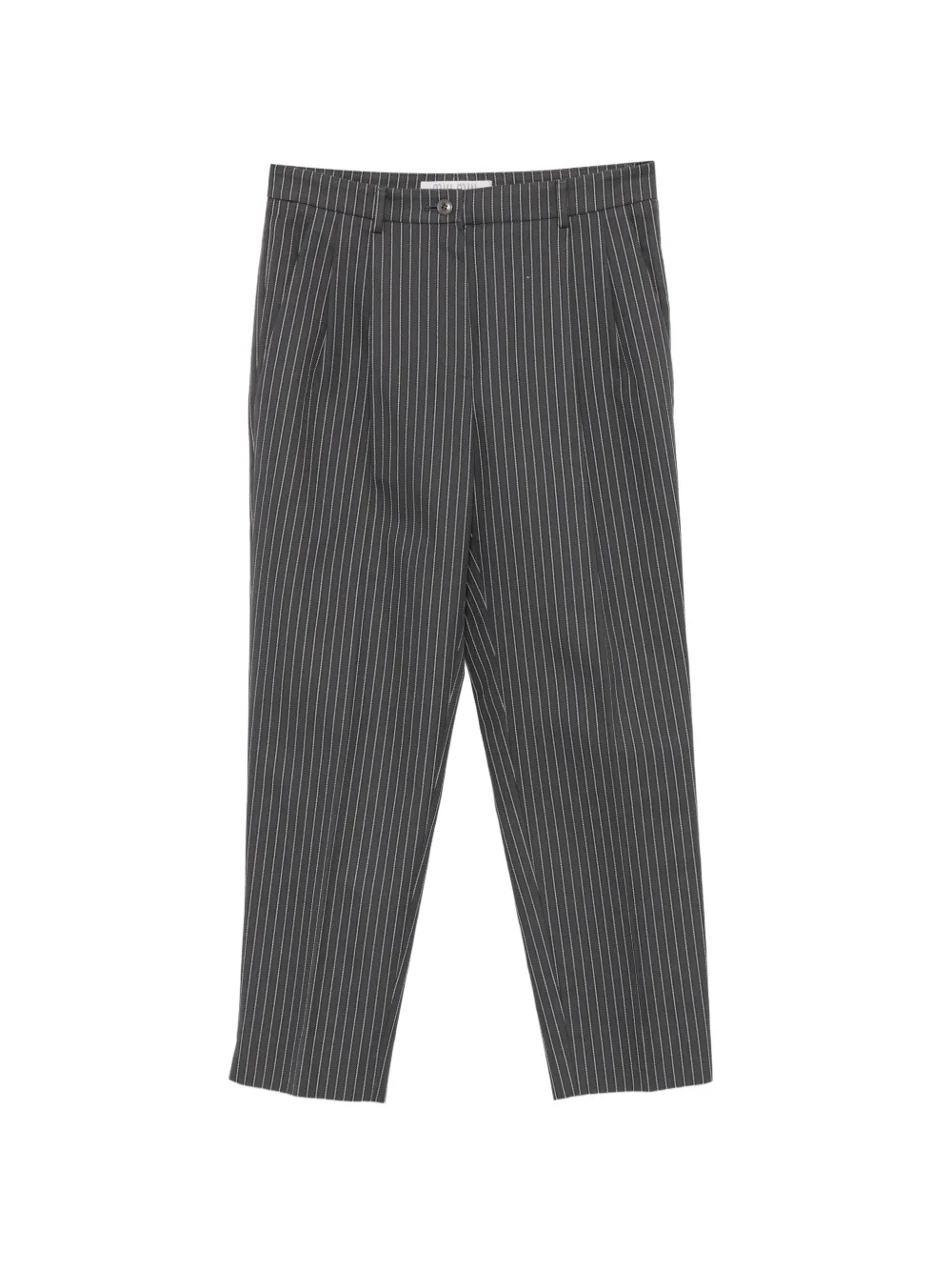 Miu Miu Pre-Owned 2000s pinstripe-pattern trousers - Grigio