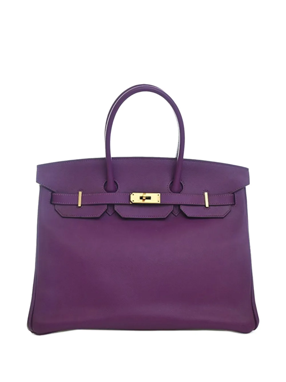 Hermès Pre-Owned 2019 Epsom Birkin Retourne 35 handbag - Viola