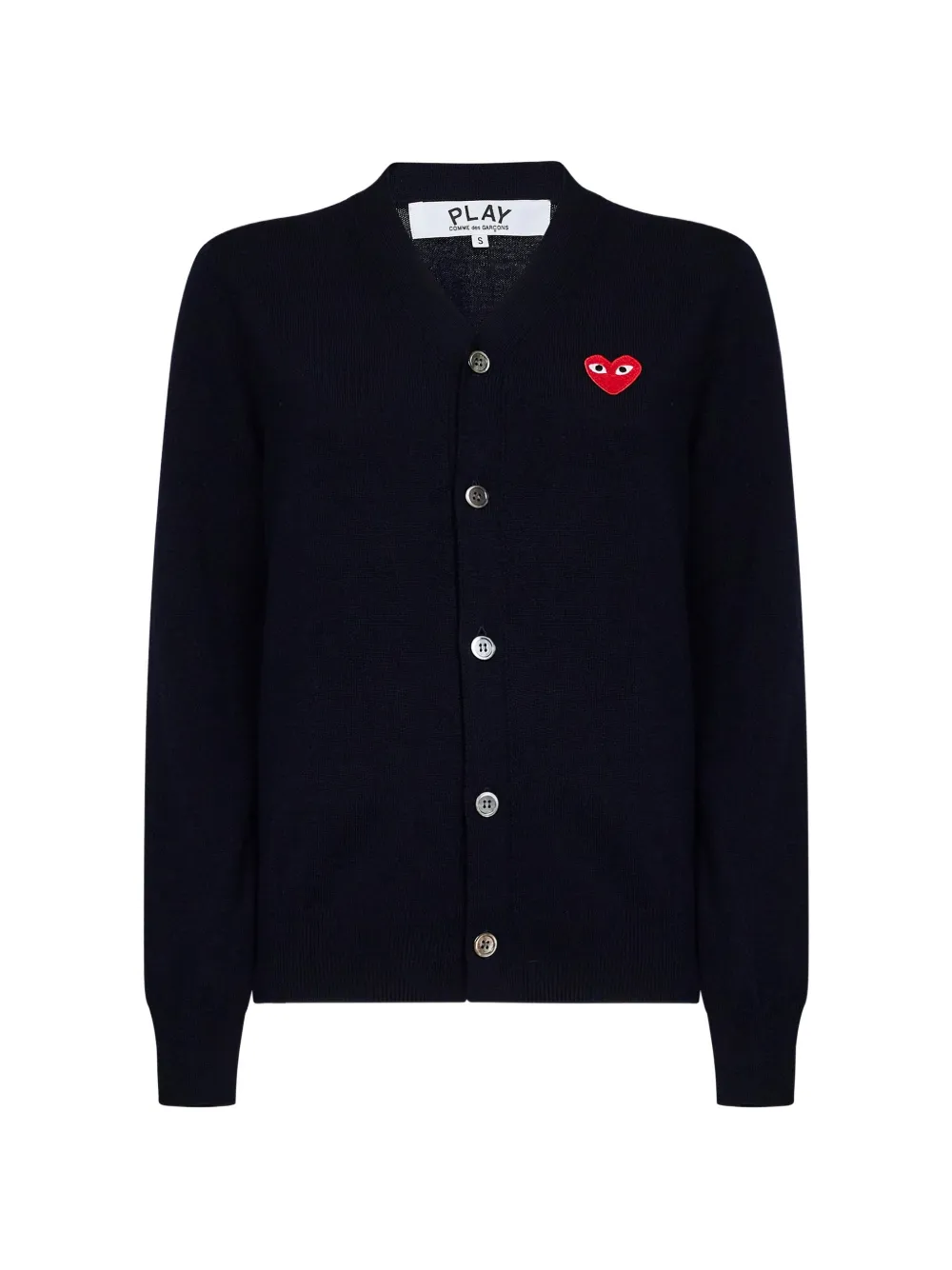 Comme Des Garçons Play Play heart-emblem cardigan - Nero