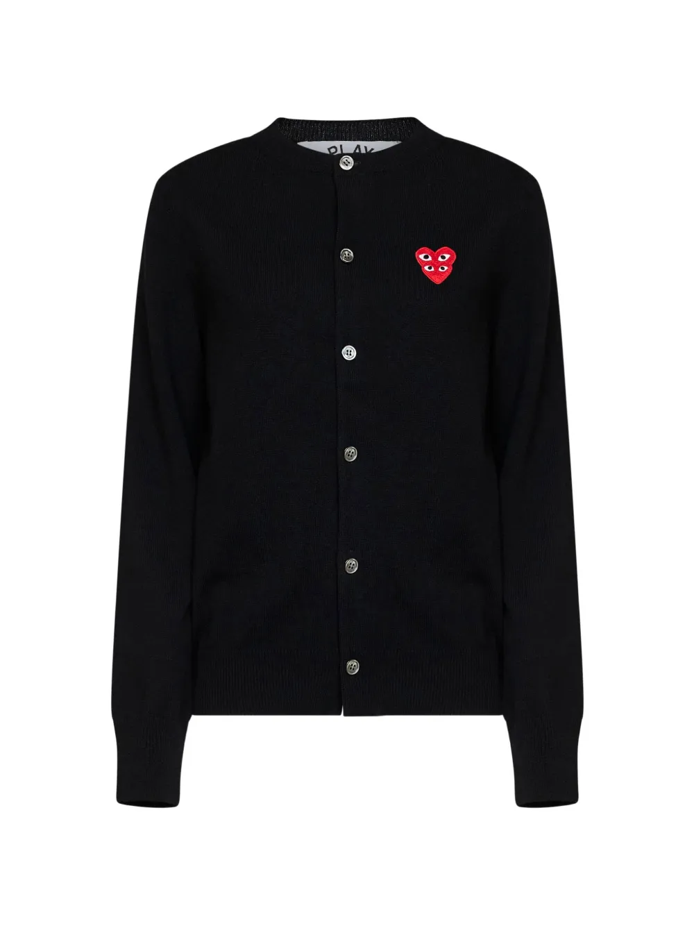 Comme Des Garçons Play heart-appliqué cardigan - Nero