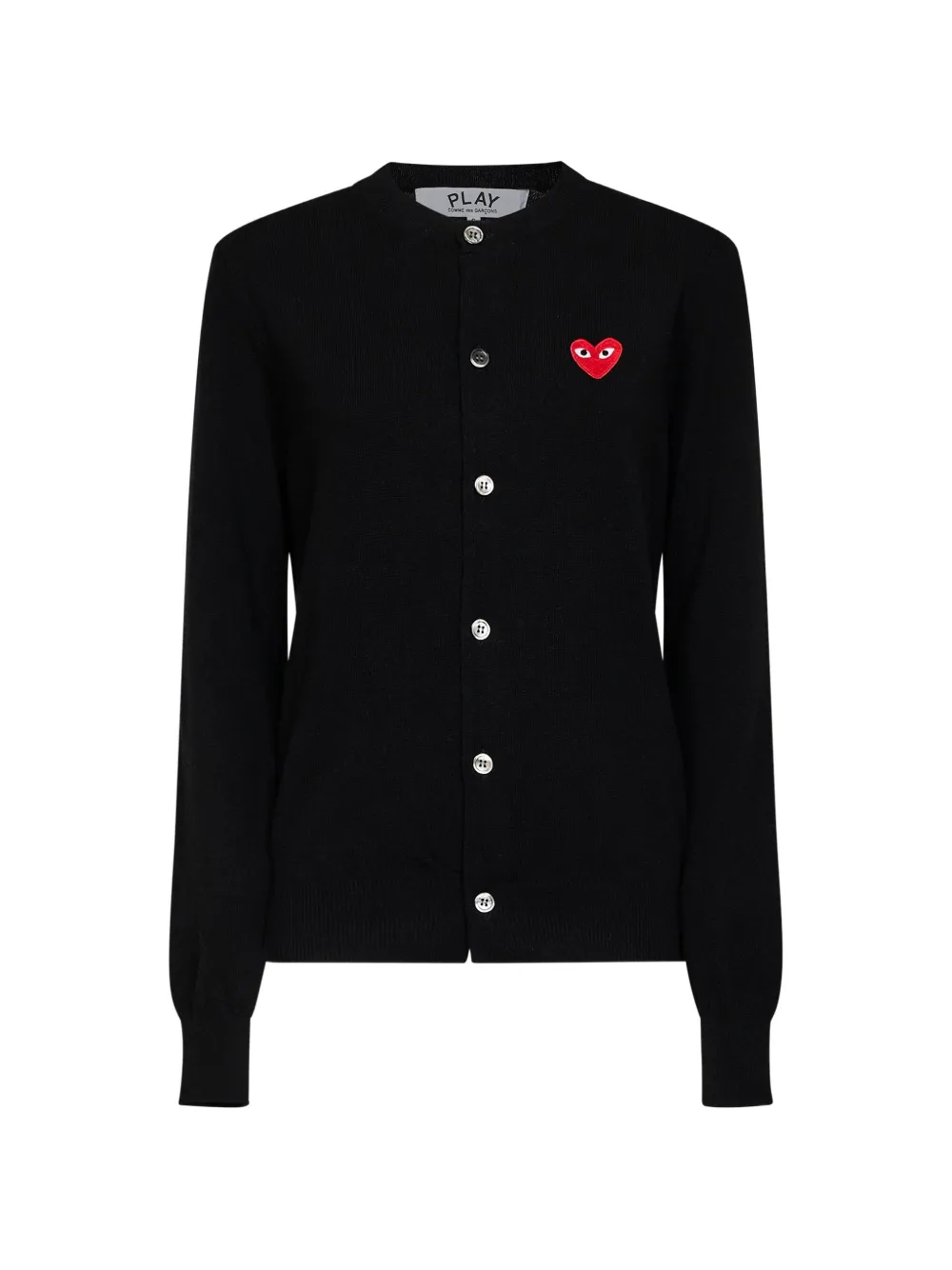 Comme Des Garçons Play heart-patch cardigan - Nero