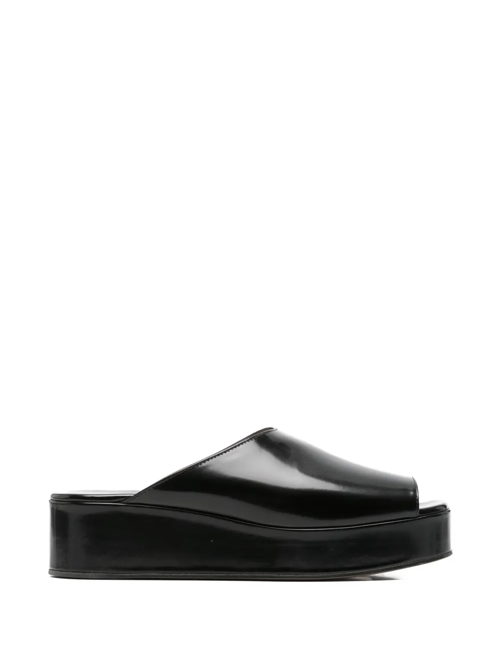 The Row Pre-Owned Emi flatform mules - Nero