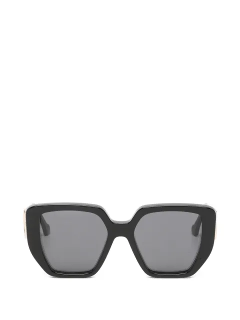 Gucci Pre-Owned Double G geometric-frame sunglasses