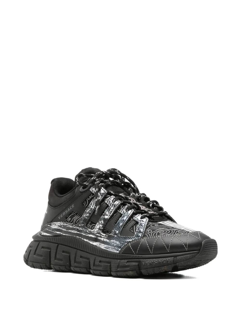  Versace Pre-owned Trigreca Low-top Sneakers - Noir 