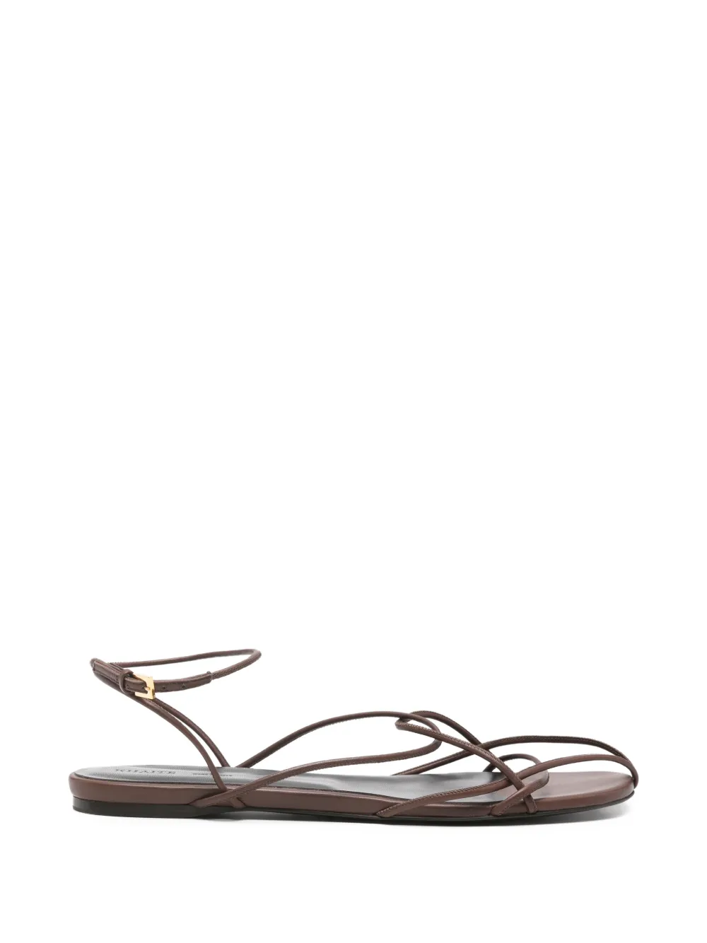 KHAITE Pre-Owned Loulou flat sandals - Braun