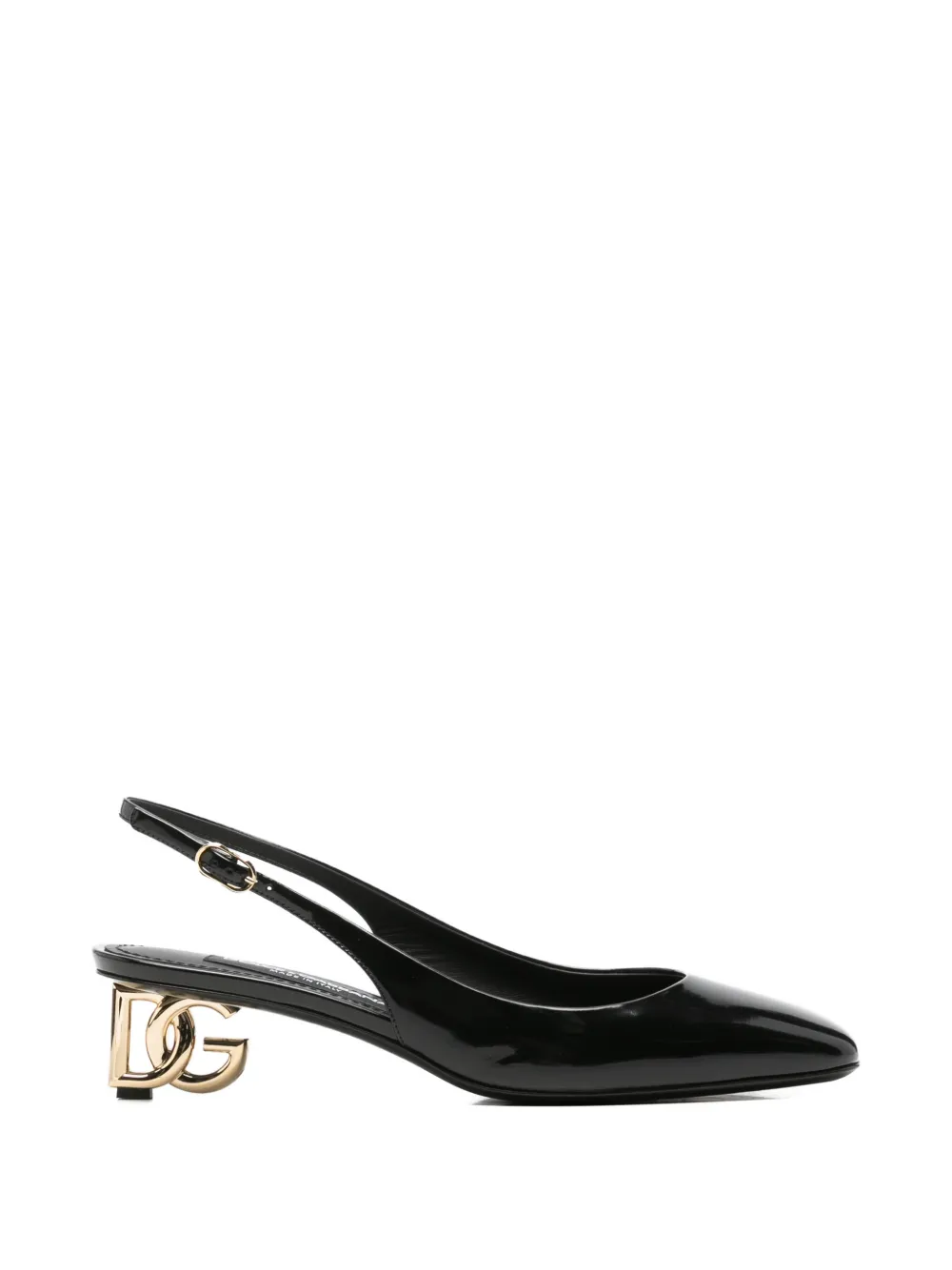 Dolce & Gabbana Pre-Owned DG-logo slingback pumps - Nero