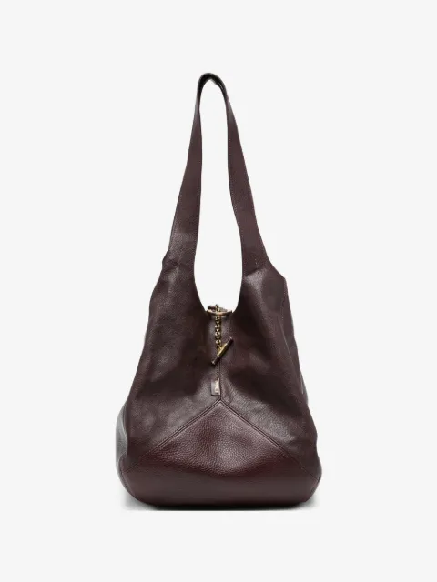 Chloé Pre-Owned 벌룬 그레인 레더 토트 백