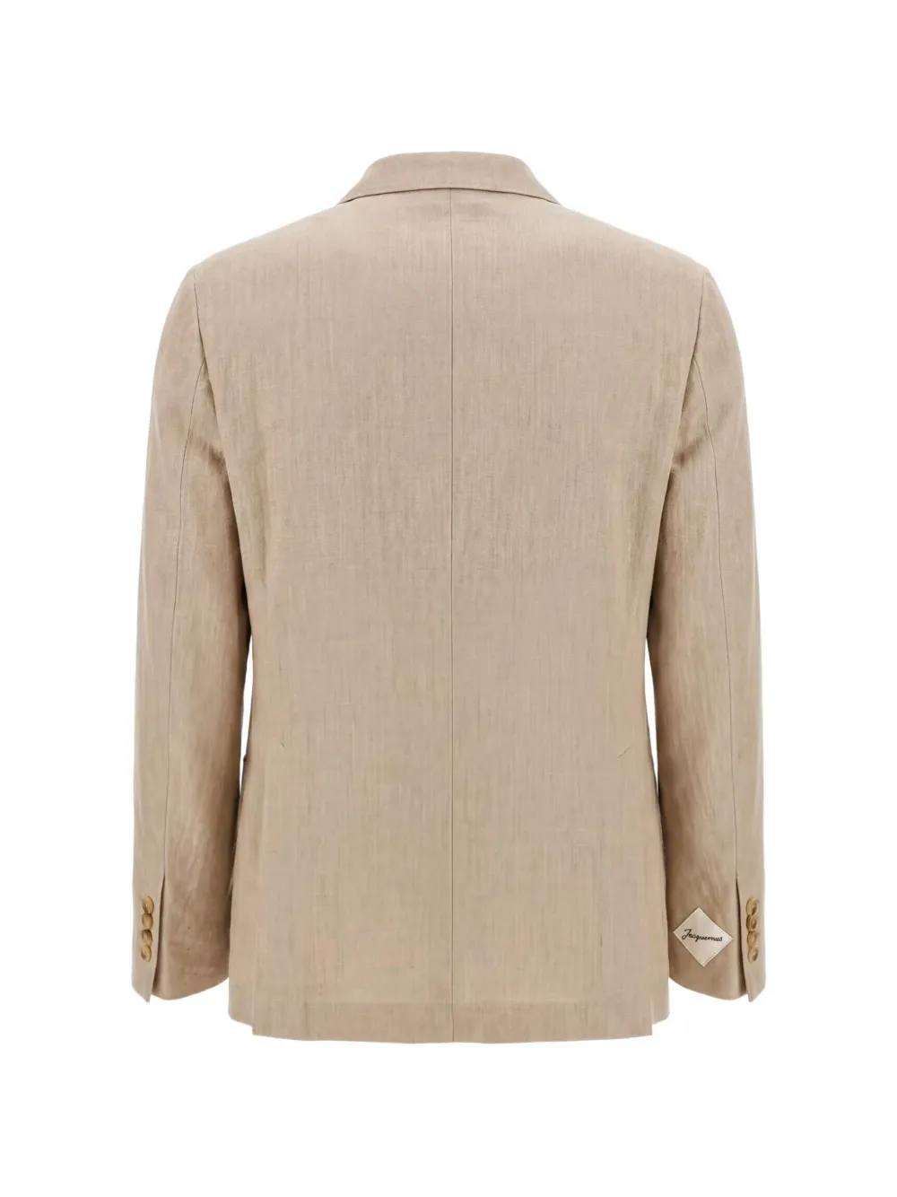 Jacquemus The Melo blazer met logopatch Beige