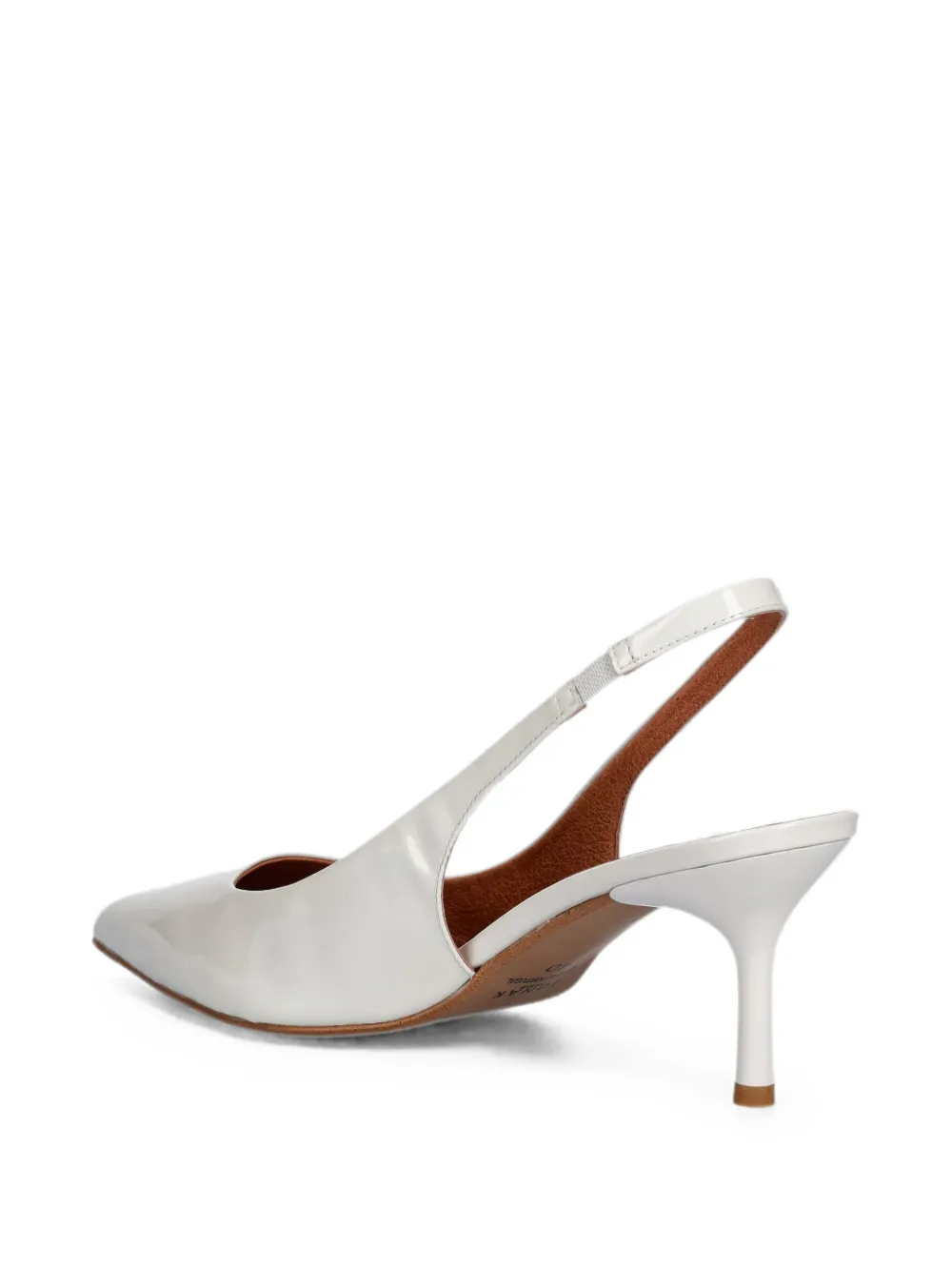 JONAK PARIS Diamantine slingback pumps met puntige neus Wit