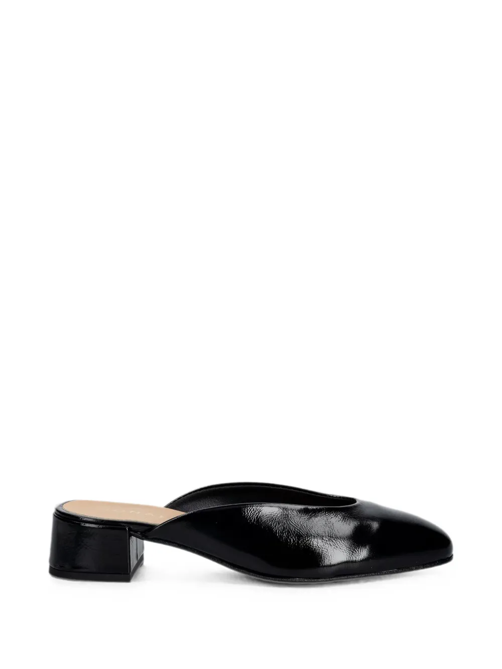 JONAK PARIS Nine patent-finish leather mules