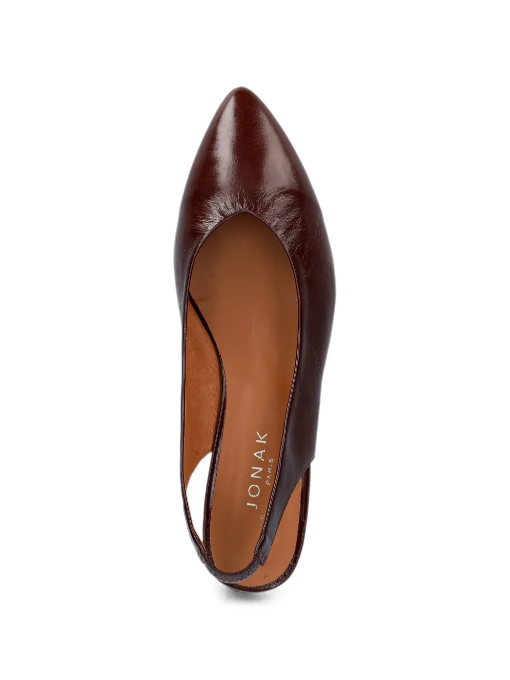 JONAK PARIS Slingback pumps met puntige neus Bruin